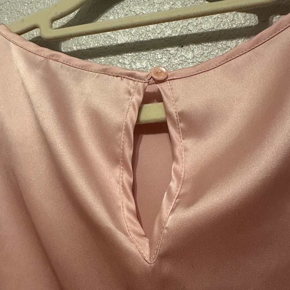 Rachel Zoe Elegant Pink Puff Sleeve Top - Picture 5 of 5